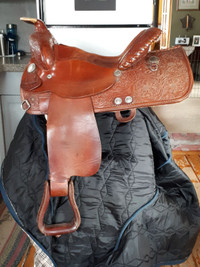 Royal King Western pleasure saddle + carry bag + breast collar