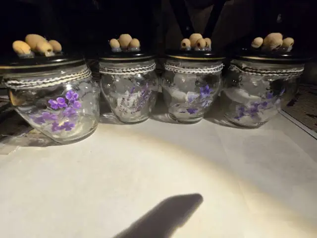 Decorated Glass Jars in Kitchen & Dining Wares in Edmonton - Image 5