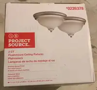 2 Flushmount Ceiling Lights Brand New