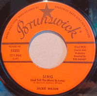 Jackie Wilson - #55225 - 1962 - USA - BRUNSWICK - HEARTS & SING