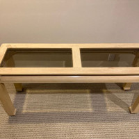 Wood/Glass Credenza