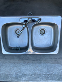 Évier double stainless double sink