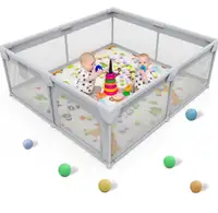 Palopalo Baby Playpen, 50''x50'' Extra Large Playard for Babies 