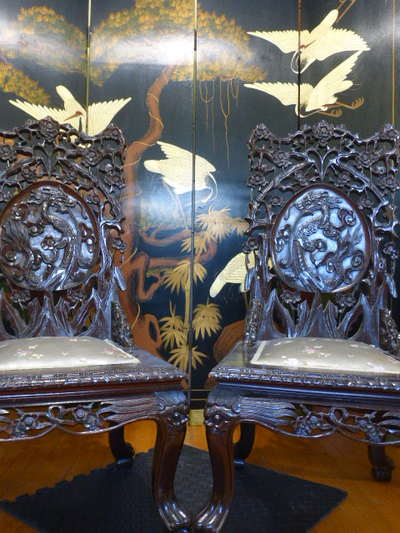 Chinese Hand Painted Room Divider, View more