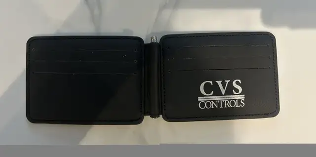 6 Brand New CVS Controls Black Leather Slim Wallet in Men's in Calgary - Image 3