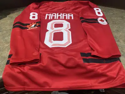 Cale Makar Mens Small Canada Olympic jersey, View more