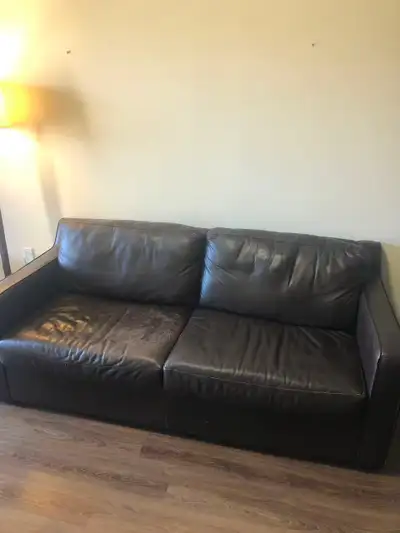 3 seats sofa, solid, with  scratches on the left sitting area, View more