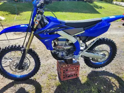 2023 Yz450fx with only 10hrs and tall seat Yamaha rad fan and heavier shock spring plus stock parts...