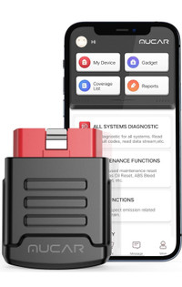 MUCAR BT200 PRO OBD2 Scanner Bluetooth for iOS & Android, Full S