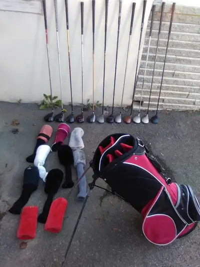 pour champ de frappe pratique: 12 batons bois de depart + housses de tete for driving hitting range:...