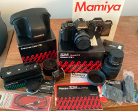 MAMIYA  ZM  QUARTZ  35mm  SLR  CAMERA/LENS  PACKAGE