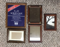 Five Wood Picture Frames all $5