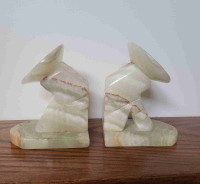 Marble bookends 
