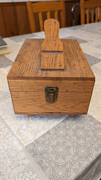 Vintage Wood Shoe Shine Box