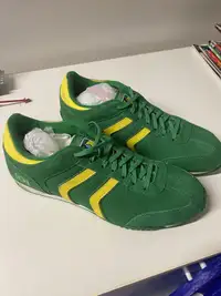 Brazil green running shoes 