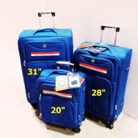 3 Pieces New Luggage Softside Expandable Travel Baggage