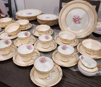 SOLD   Very Rare Antique Set for 7x 7 Pieces of Aynsley 