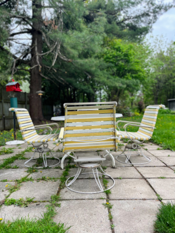 Mobilier de terrasse 4 chaises patio set HOMECREST dans Mobilier pour terrasse et jardin  à Ville de Montréal - Image 3