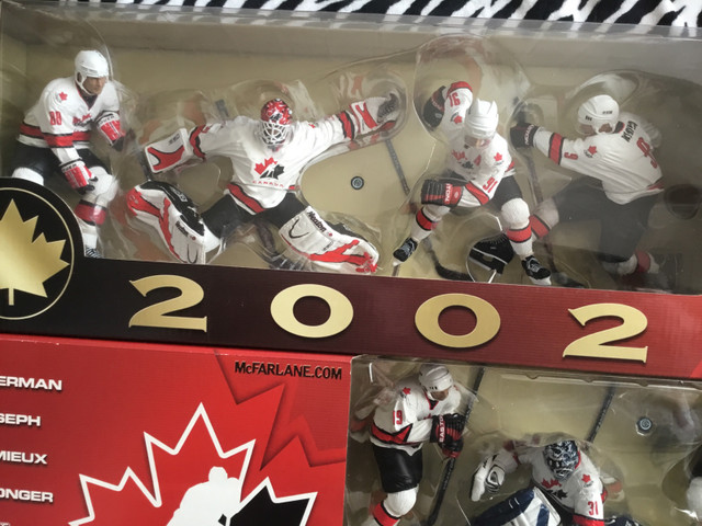 MCFARLANE Team Canada 2002 Hockey figures 8 players NEW  in Arts & Collectibles in Red Deer - Image 4