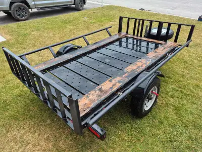 Model: Marlon Rat2. Fits 2 atvs or 1 SXS Side rails can be removed to make a flatbed. Ramps are moun...