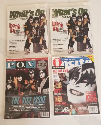 KISS Magazines P.O.V, Incite, What's On. r, View more