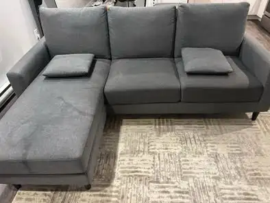 Comfortable Grey Sectional Couch w/ Chaise – Great Deal, View more