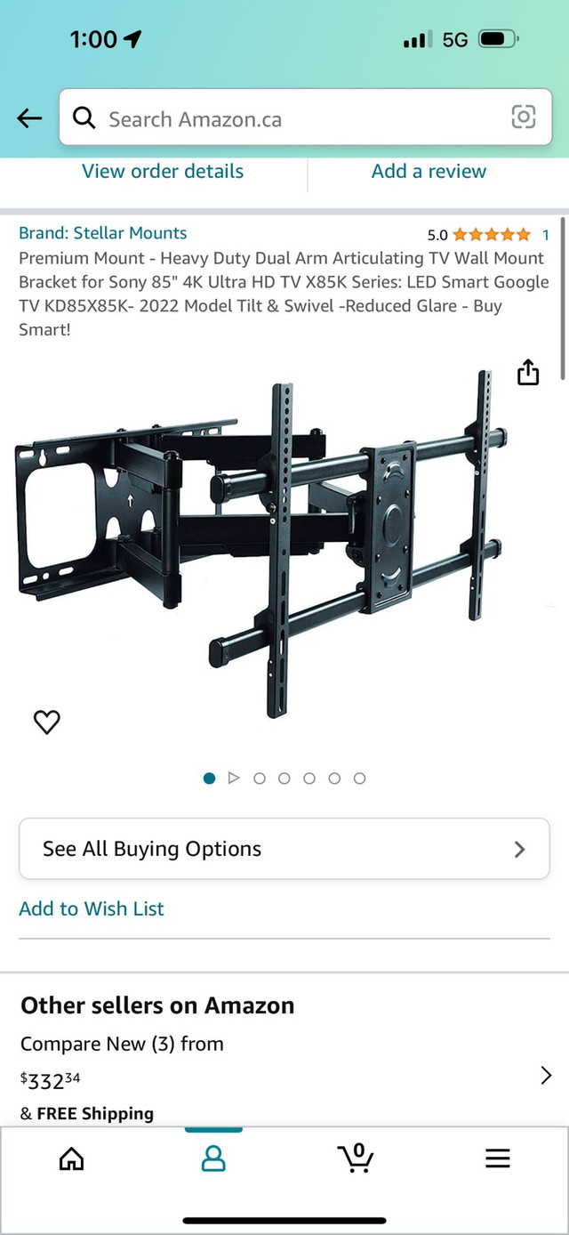 Brand new TV Wall Mount Bracket  in Video & TV Accessories in Burnaby/New Westminster