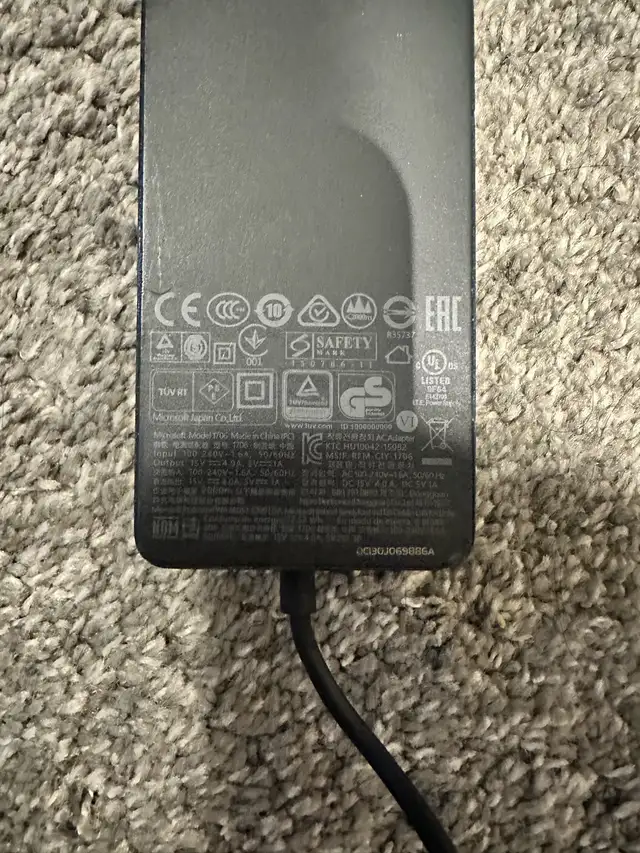 Two genuine Microsoft Surface Pro laptop power cords in Cables & Connectors in Hamilton - Image 3