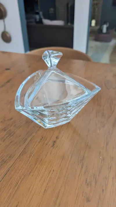 Crystal Candy Dish with Lid, View more