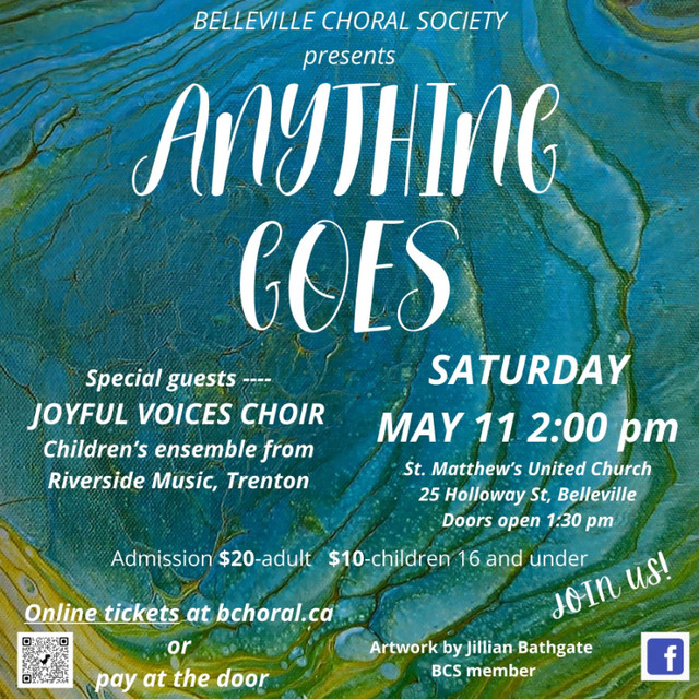Belleville Choral Society concert:  ANYTHING GOES! in Artists & Musicians in Belleville