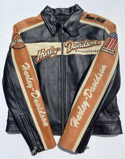 Women’s Large or Small “Prestige” Harley-Davidson Leather Jacket, View more