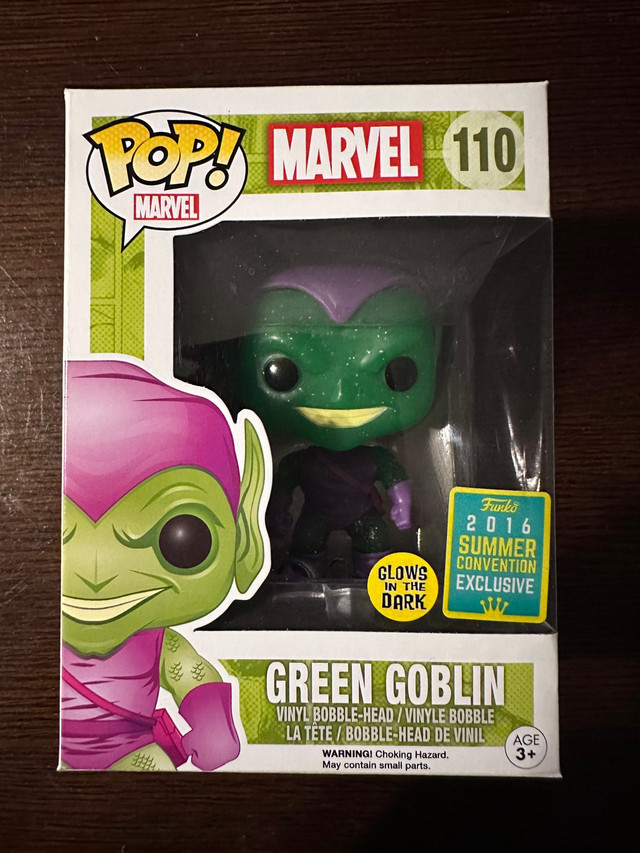 Funko Pop Green Goblin (w/ Glider) (Glow in the Dark) (Glitter) in Toys & Games in Mississauga / Peel Region