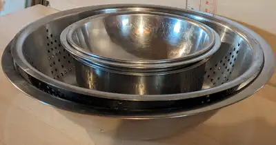 Stainless Steel Bowls Set 2 (Set of 5), View more