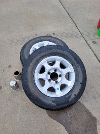 Trailer rims and tires with GMC TPMS