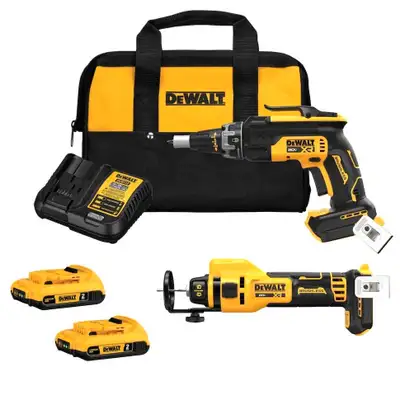 Valeur à neuf : 569 $ + taxes chez Home Depot. À vendre – Ensemble pour cloisons sèches DEWALT 20V M...