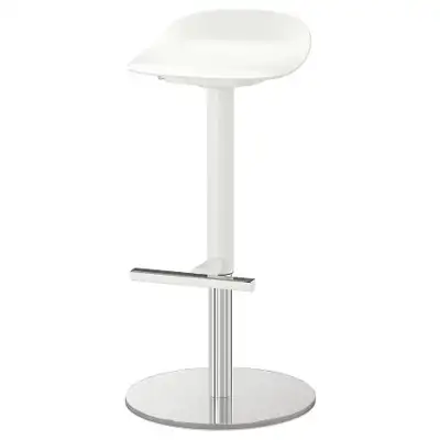 IKEA JANINGE Adjustable Bar Stools – White – 3 Available, View more