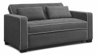 Grey Augustine Sofa/Loveseat with Full Size Pop-up Bed