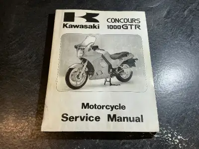 1986-97 Kawasaki Concours 1000 GTR Service Manual GTR1000 ZG1000, View more