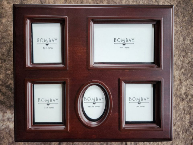 Bombay Co. Wood Memory/Photo Box - Vintage Mahogany (Like New) in Home Décor & Accents in Oakville / Halton Region