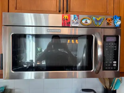 Microwave and hood fan combination, View more