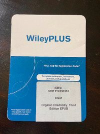 WileyPLUS Organic Chemistry 3rd edition code