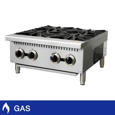 Forno Commercial 24" Gas 4-burner Hotplate FCMHP0079-24, View more