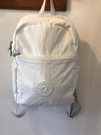 White Kipling lightweight backpack