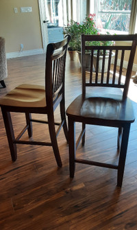 Bar stools wooden chairs