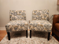 HomeSense set of 2 Sofa chairs, living room chairs, dining chair