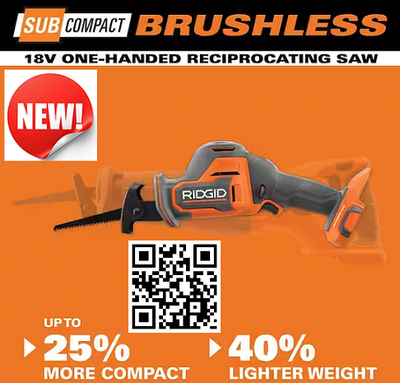 Brand | Ridgid – 18V Sub-Compact Brushless Series Model | R8648 Packaging & Condition | Brand New Un...