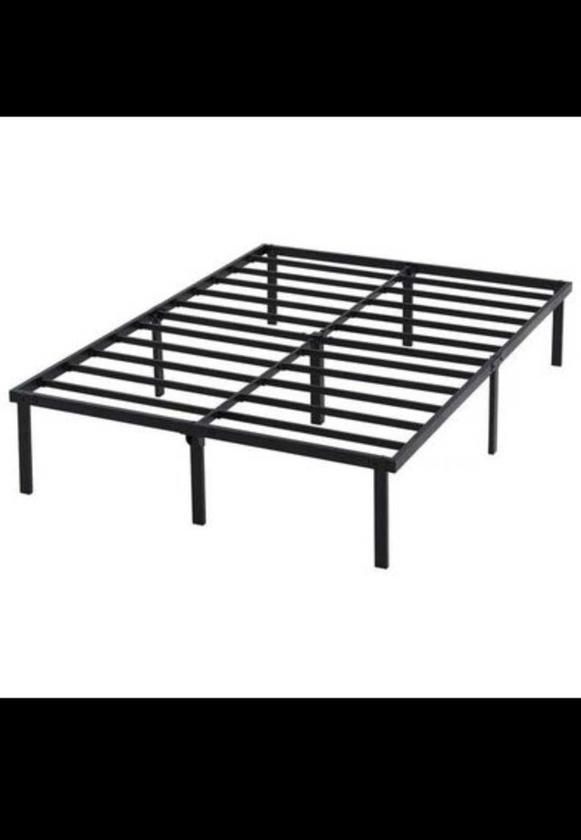 Full Mattress Bamboo, Charcoal + Gel AND a 14" Slat Bed Frame in Beds & Mattresses in Oshawa / Durham Region - Image 3