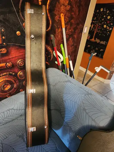 large leather Guitar Case., View more