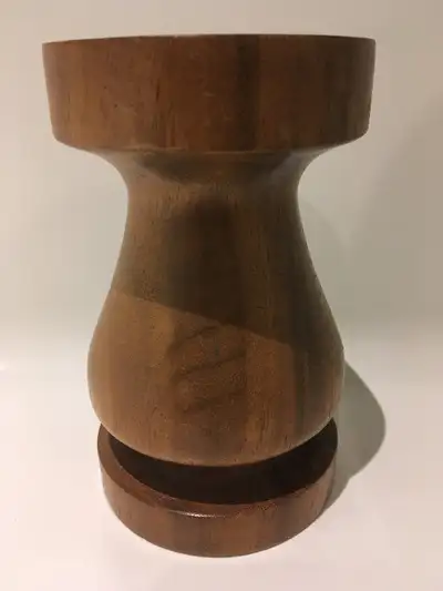 CHANDELIER EN BOIS RÉTRO VINTAGE WOODEN CANDLESTICK TEAK TECK, View more