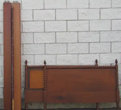 Antique Wood Super Single Bed Frame, View more